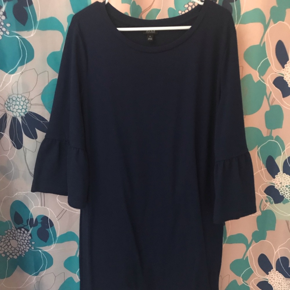 A.N.A. XL midi dress with long bell sleeves
